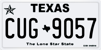 TX license plate CUG9057