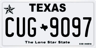 TX license plate CUG9097