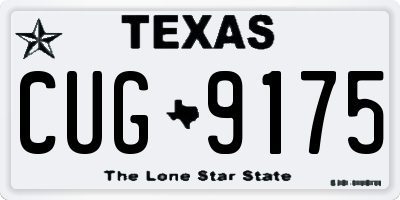 TX license plate CUG9175