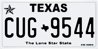 TX license plate CUG9544
