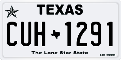 TX license plate CUH1291