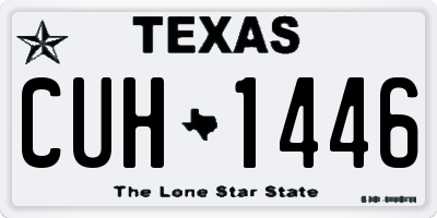 TX license plate CUH1446