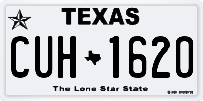 TX license plate CUH1620