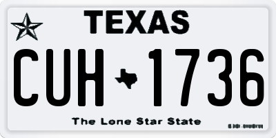 TX license plate CUH1736