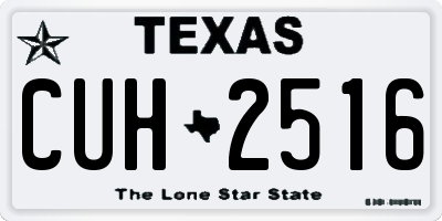 TX license plate CUH2516