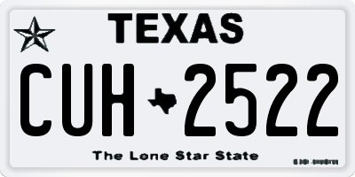 TX license plate CUH2522