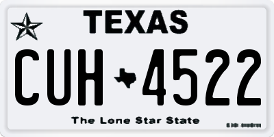 TX license plate CUH4522