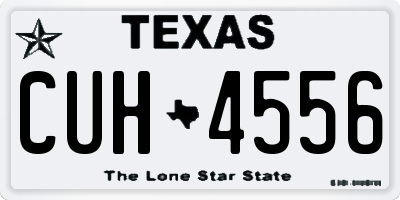 TX license plate CUH4556
