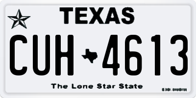 TX license plate CUH4613