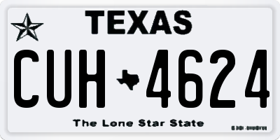 TX license plate CUH4624
