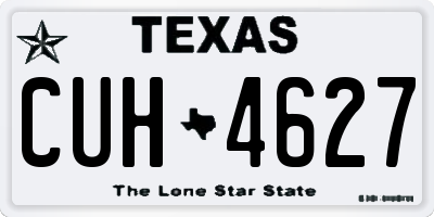 TX license plate CUH4627