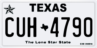 TX license plate CUH4790