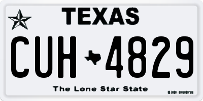 TX license plate CUH4829