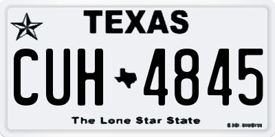 TX license plate CUH4845