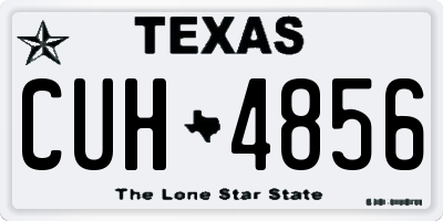 TX license plate CUH4856