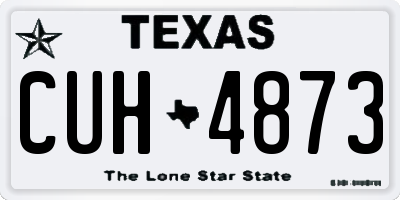 TX license plate CUH4873