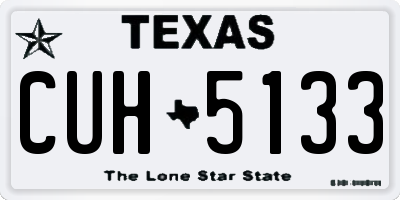 TX license plate CUH5133