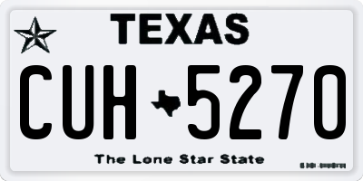 TX license plate CUH5270