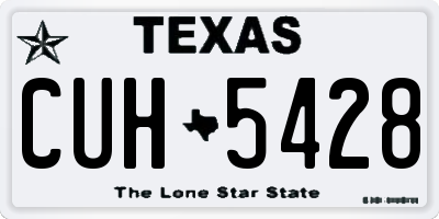 TX license plate CUH5428