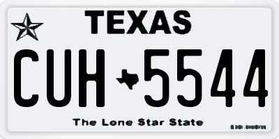 TX license plate CUH5544