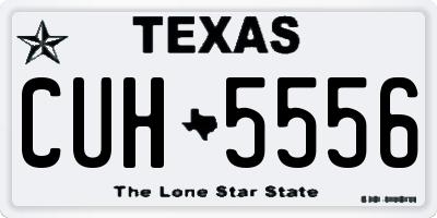 TX license plate CUH5556