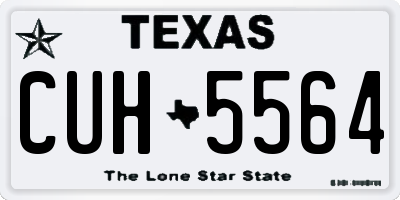 TX license plate CUH5564