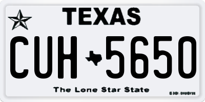 TX license plate CUH5650