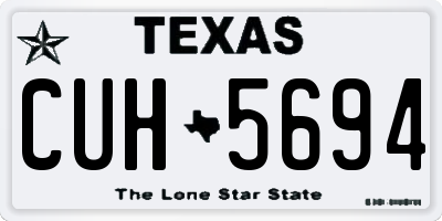 TX license plate CUH5694