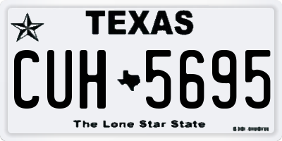 TX license plate CUH5695