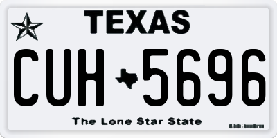 TX license plate CUH5696