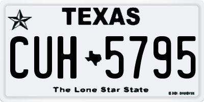 TX license plate CUH5795