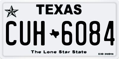 TX license plate CUH6084