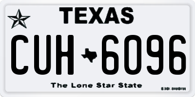 TX license plate CUH6096