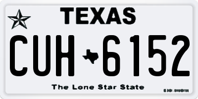 TX license plate CUH6152