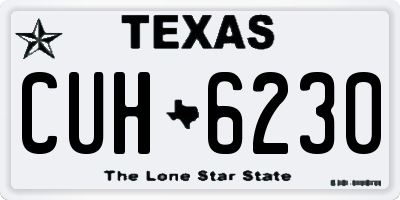 TX license plate CUH6230