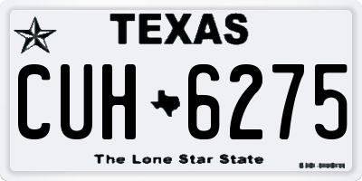 TX license plate CUH6275