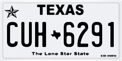 TX license plate CUH6291