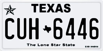 TX license plate CUH6446
