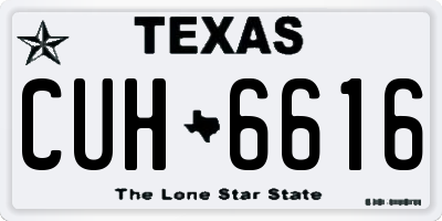 TX license plate CUH6616