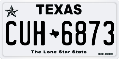 TX license plate CUH6873