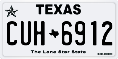 TX license plate CUH6912