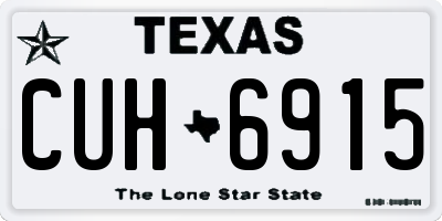 TX license plate CUH6915