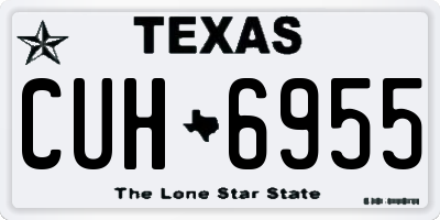 TX license plate CUH6955