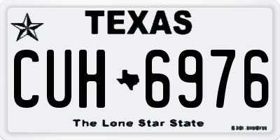 TX license plate CUH6976
