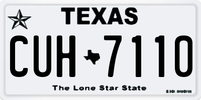 TX license plate CUH7110