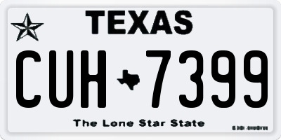 TX license plate CUH7399