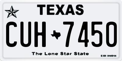 TX license plate CUH7450
