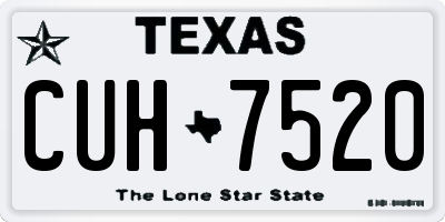 TX license plate CUH7520