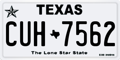 TX license plate CUH7562