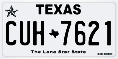 TX license plate CUH7621